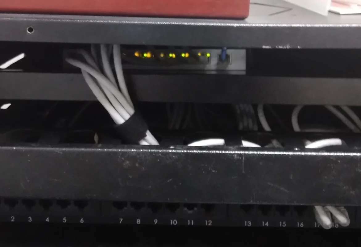 Re-estruturação de rack CFTV